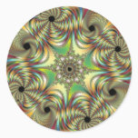 Angelus Fractal Classic Round Sticker