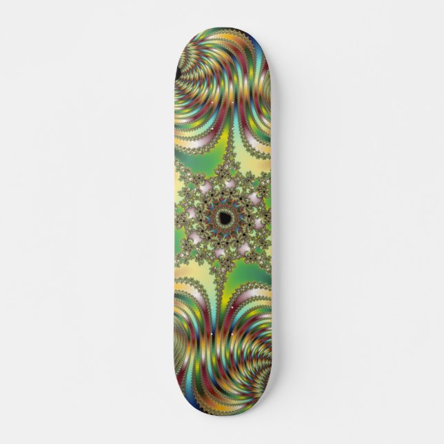 Angelus Fractal Skateboard Deck (Front)