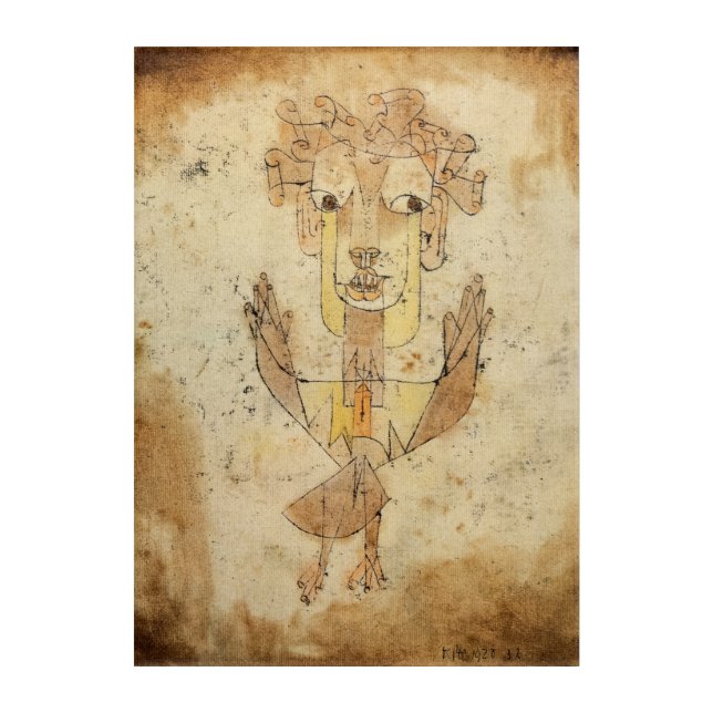 Angelus Novus by Paul Klee Acrylic Print (Front)