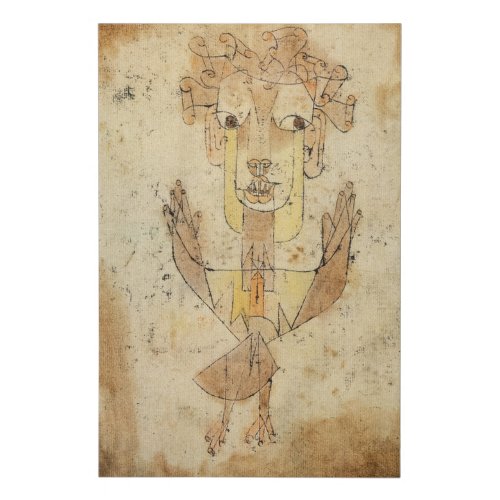 Angelus Novus by Paul Klee Faux Canvas Print