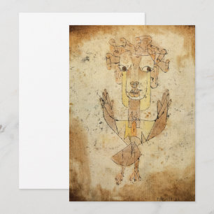 Angelus Novus by Paul Klee Invitation