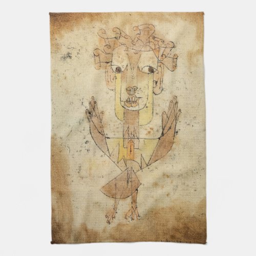 Angelus Novus by Paul Klee Kitchen Towel