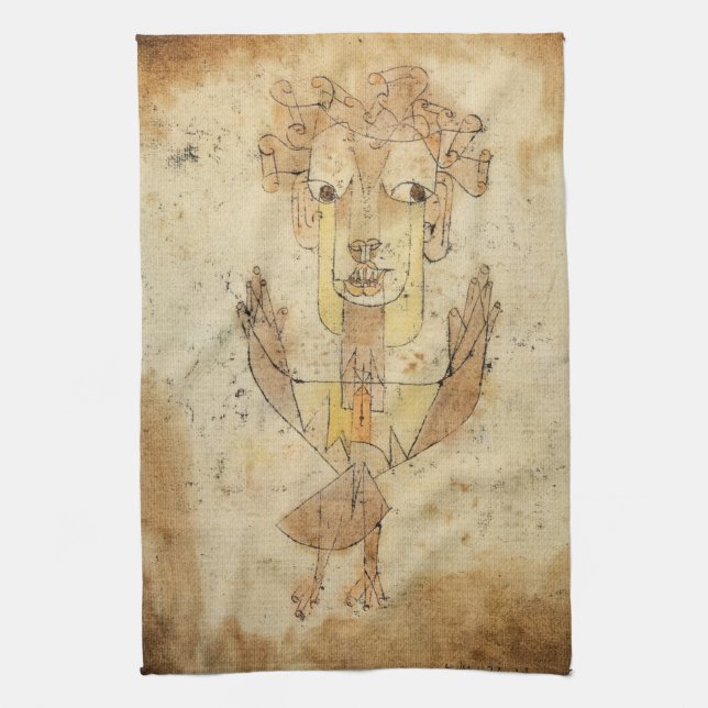 Angelus Novus by Paul Klee Kitchen Towel (Vertical)