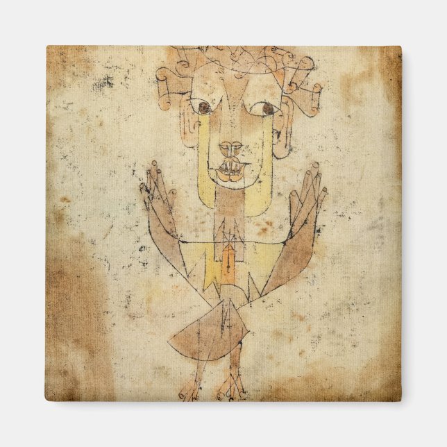 Angelus Novus by Paul Klee Magnet (Front)