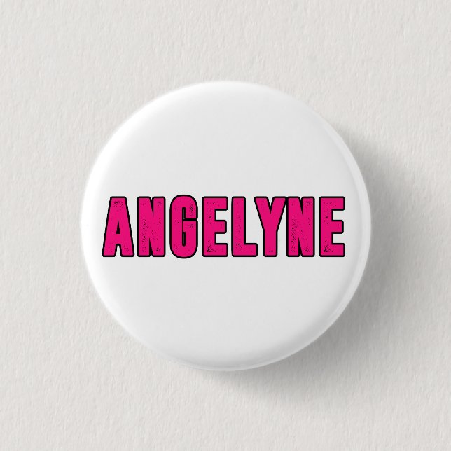 Angelyne name button (Front)