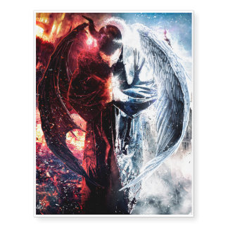 "Angelz & Demonz" Temporary Tattoo