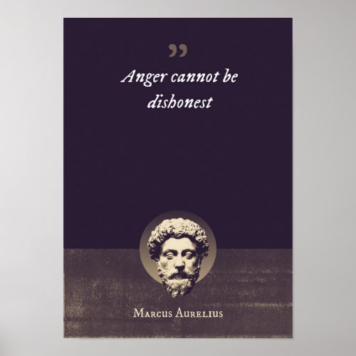 Anger cannot be dishonest poster