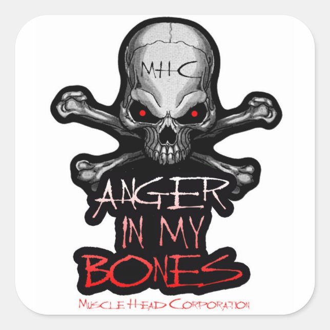 Anger In My Bones Square Sticker (Front)