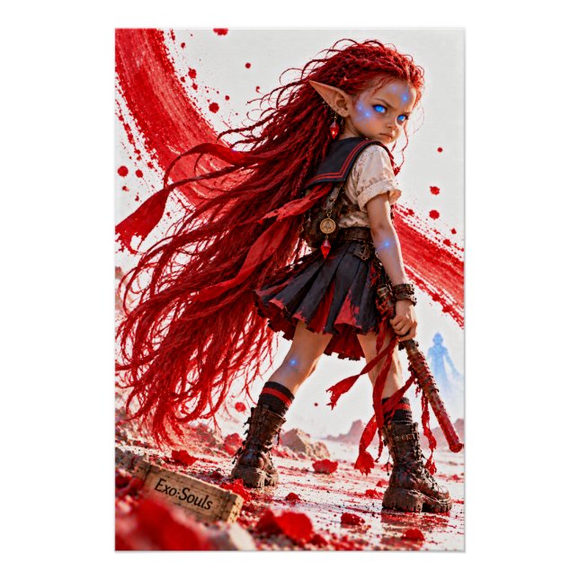 Anger / Little Fighter / Cherry Red Poster (Front)
