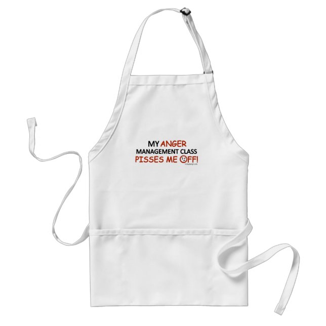 Anger Management Adult Apron (Front)