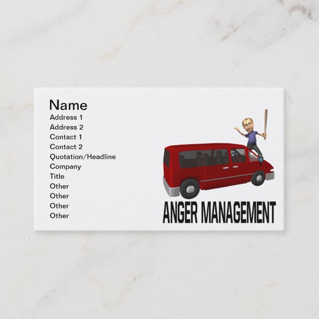 Anger Management Business Card (Front)