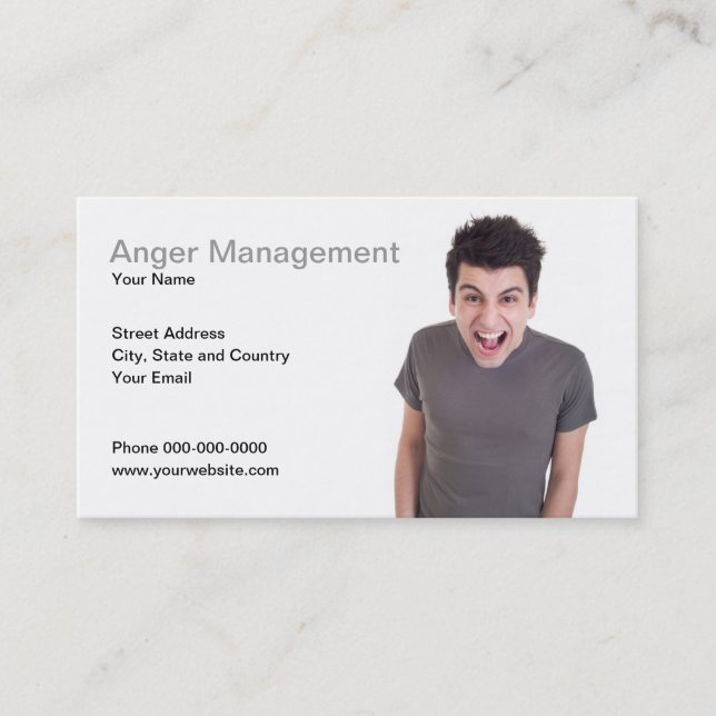 Anger Management Business Card (Front)