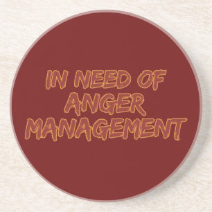 Anger Management custom color coaster