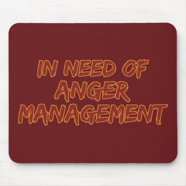Anger Management custom color mousepad (Front)