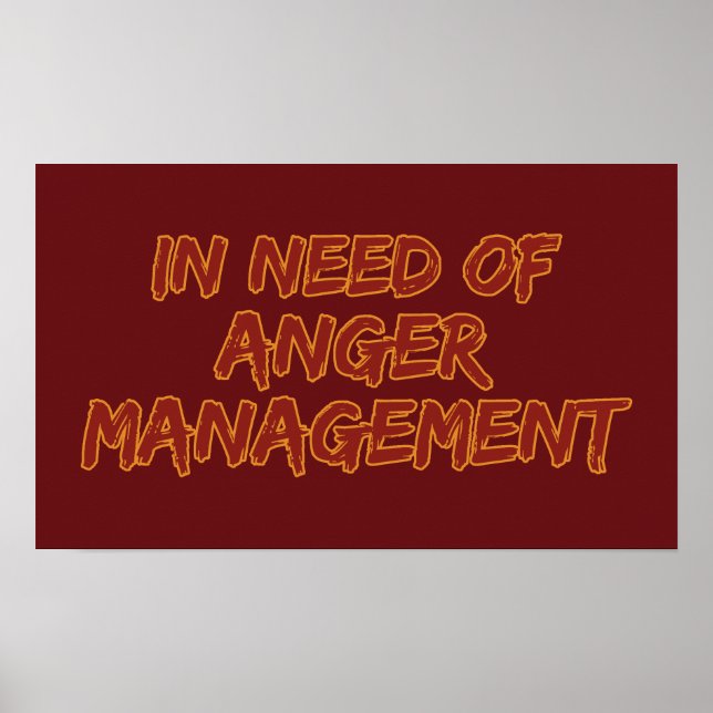 Anger Management custom color poster (Front)