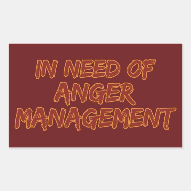 Anger Management custom color stickers (Front)