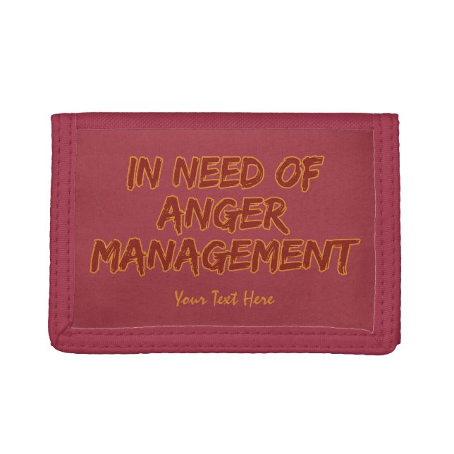 Anger Management custom color wallets (Front)