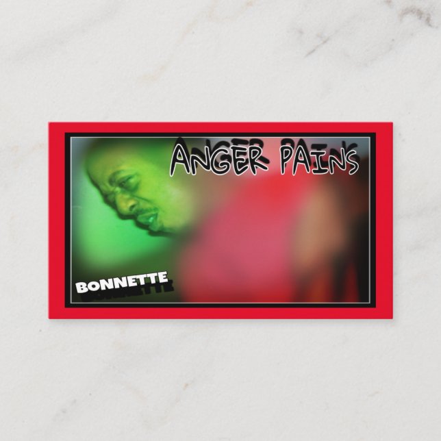 Anger Pains calling card (Front)