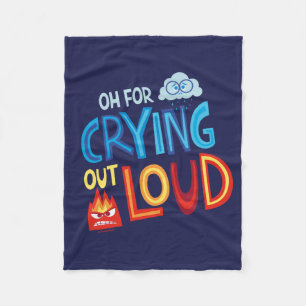 Anger & Sadness "Oh For Crying Out Loud" Fleece Blanket