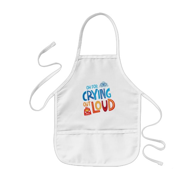 Anger & Sadness "Oh For Crying Out Loud" Kids' Apron (Front)