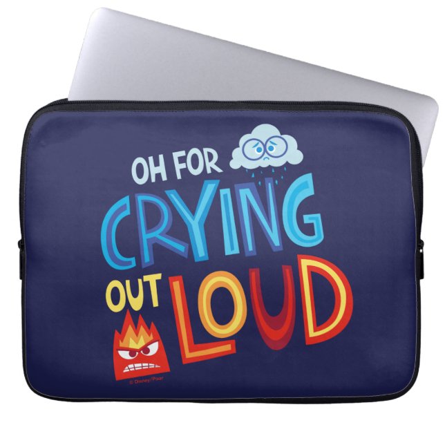 Anger & Sadness "Oh For Crying Out Loud" Laptop Sleeve (Front)