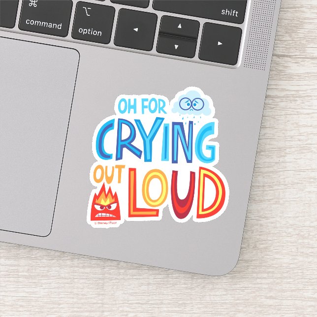 Anger & Sadness "Oh For Crying Out Loud" Sticker (Detail)
