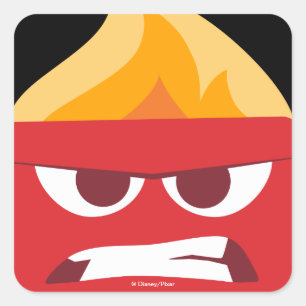 Anger Square Sticker