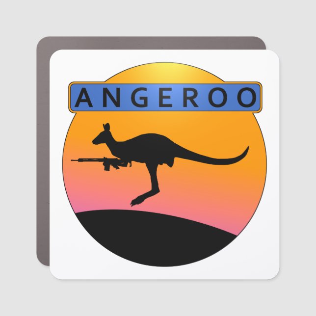 Angeroo Car Magnet (Front)