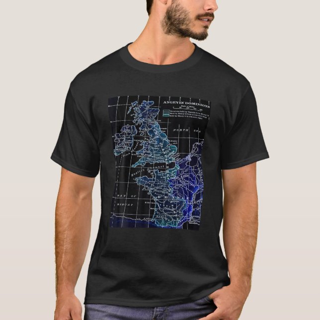 Angevin Empire Plantagenet Anjou England Normandy  T-Shirt (Front)