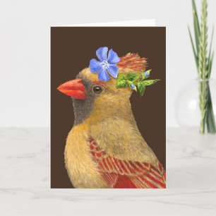 Angie the cardinal greeting card