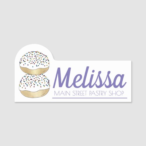 Anginetti Italian Bakery Wedding Cookies Pastry Name Tag