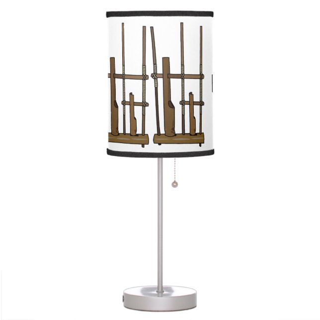 Angklung cartoon illustration table lamp (Left)
