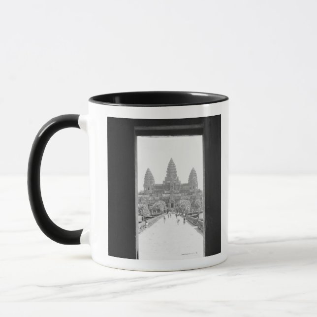 Angkor Cambodia, Angkor Wat Doorway View Mug (Left)