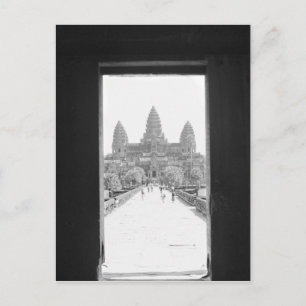 Angkor Cambodia, Angkor Wat Doorway View Postcard