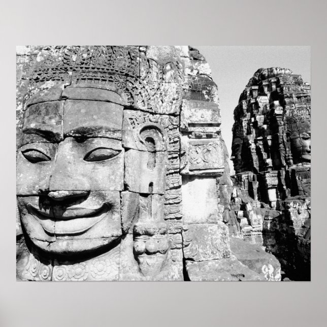 Angkor Cambodia, Heads The Bayon Poster (Front)