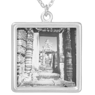 Angkor Cambodia, Pre Rup Temple Silver Plated Necklace