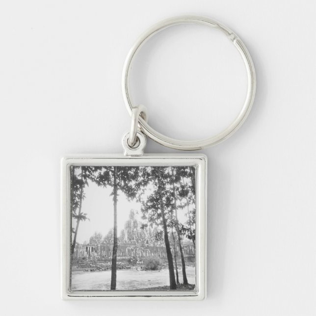 Angkor Cambodia, View of the Bayon Keychain (Front)