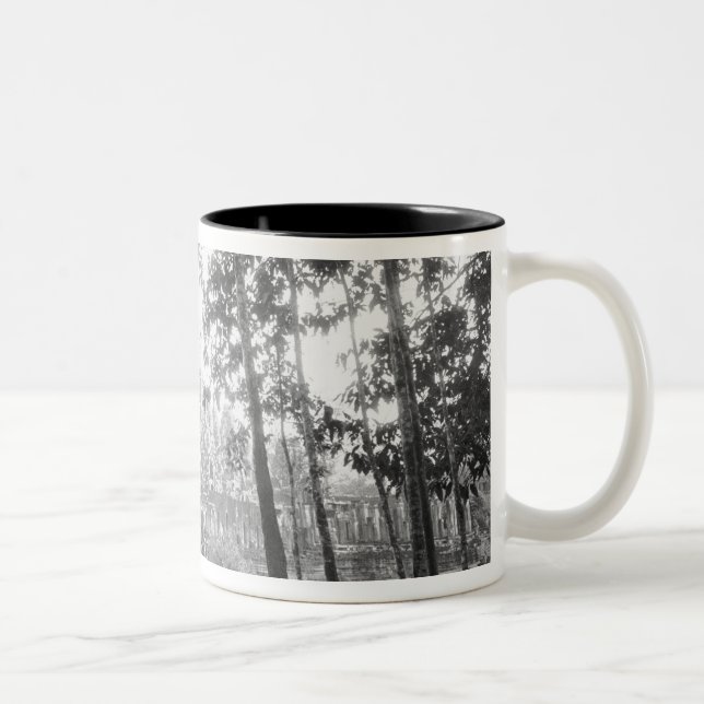 Angkor Cambodia, View of the Bayon Two-Tone Coffee Mug (Right)
