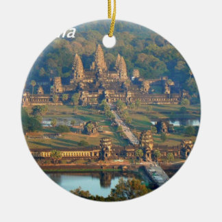 -Angkor-WAT-Angie. Ceramic Ornament