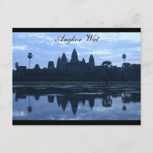 angkor wat blue postcard