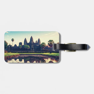 Angkor Wat Cambodia at Dawn Luggage Tag