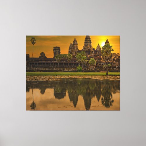 Angkor Wat Cambodia Khmer Temple Canvas Print