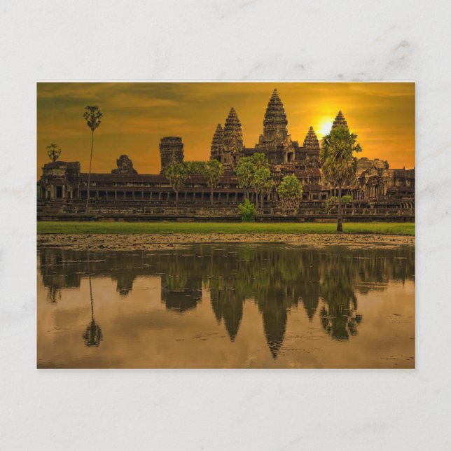 Angkor Wat Cambodia Khmer Temple Holiday Postcard (Front)