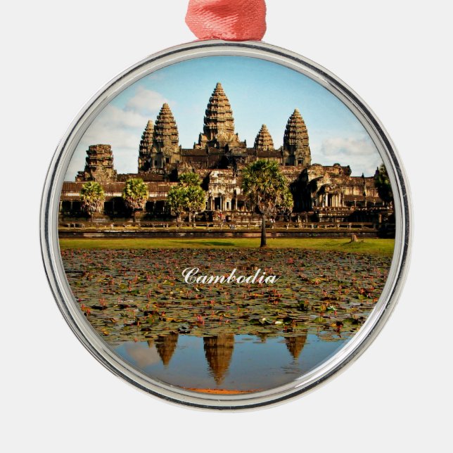 Angkor Wat, Cambodia Metal Ornament (Front)