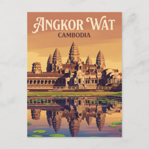 Angkor Wat Cambodia Postcard