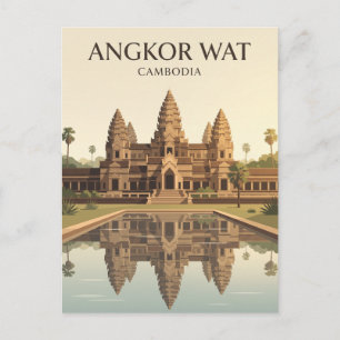 Angkor Wat Cambodia Postcard