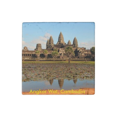 Angkor Wat Cambodia Stone Magnet