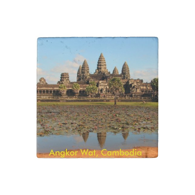 Angkor Wat Cambodia stone magnet (Front)