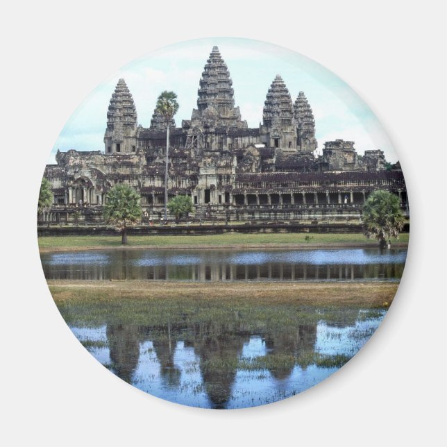 Angkor Wat Cambodia Temple Travel Photography Magnet (Front)