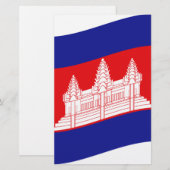 Angkor Wat Cambodian Flag Wave (Front/Back)